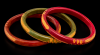 BB27 trio narrow overdyed Bakelite Bangles